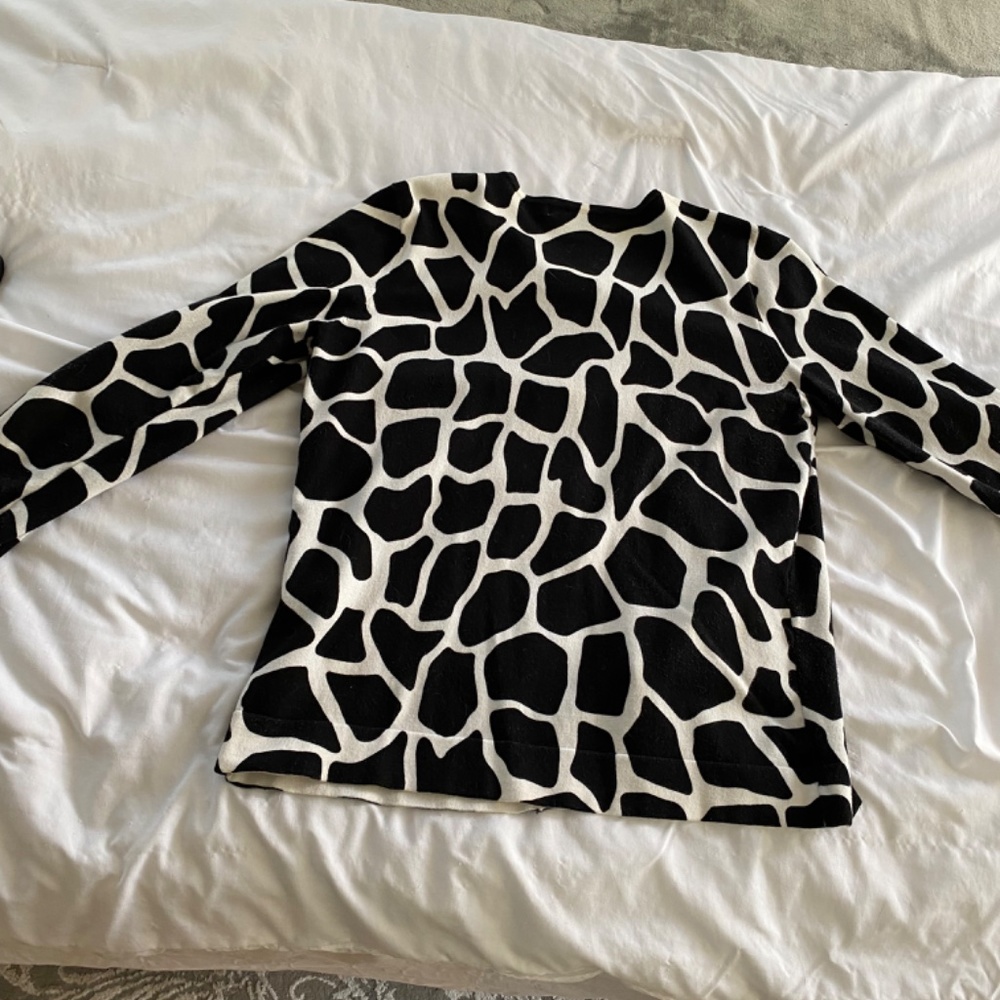 August Silk Button Down Sweater. - image 3